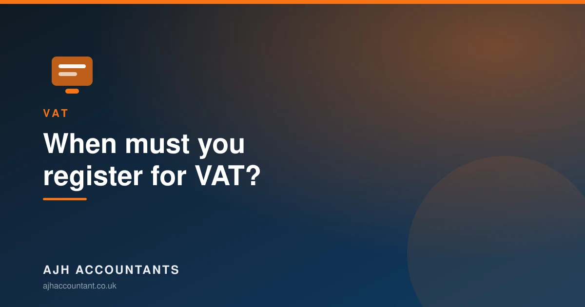 Illustration of the UK VAT registration threshold for small businesses