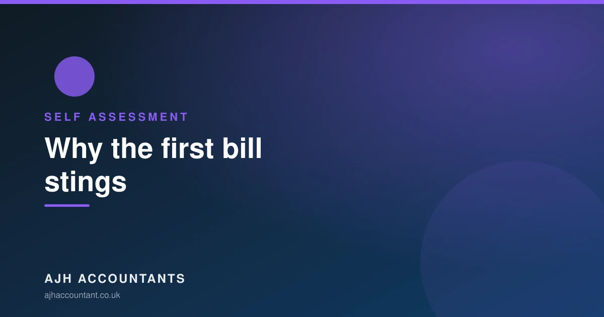 Illustration of Self Assessment payments on account and their deadlines